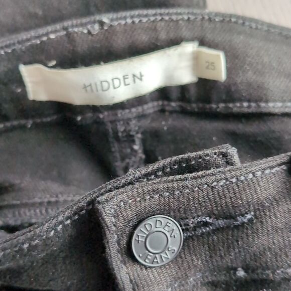 Hidden black slim premium jeans size 25 - Picture 4 of 5